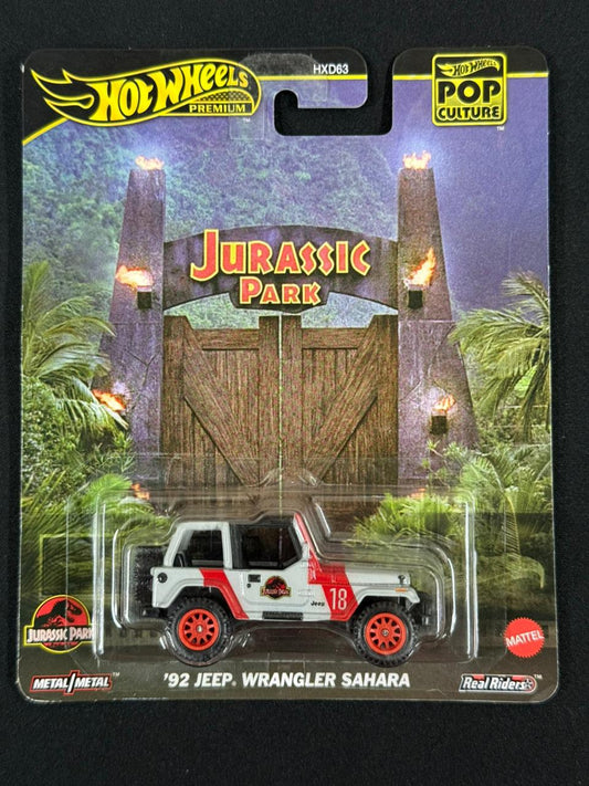 HOTWHEELS PREMIUM- JURASSIC PARK- '92 JEEP WRANGLER SAHARA (Imported)