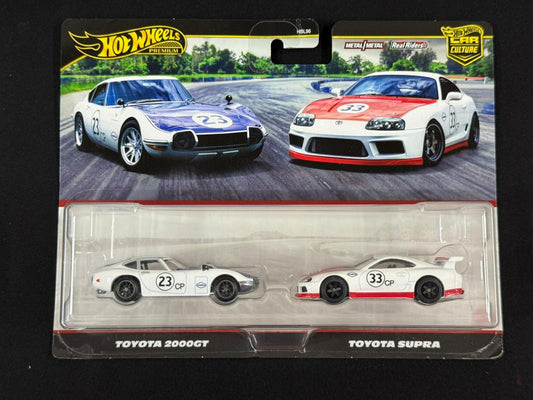 HOTWHEELS PREMIUM- CAR CULTURE- TOYOTA 2000GT, TOYOTA SUPRA (Imported)