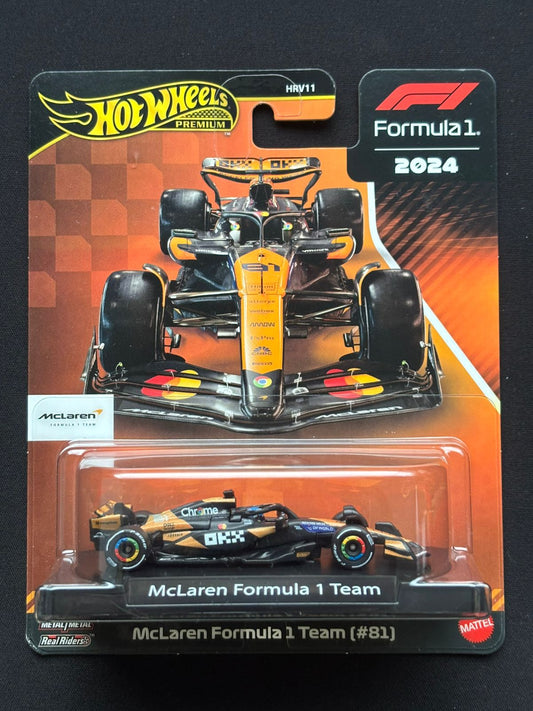 HOTWHEELS PREMIUM- FORMULA 1- McLAREN FORMULA 1 TEAM [#81] (Imported)