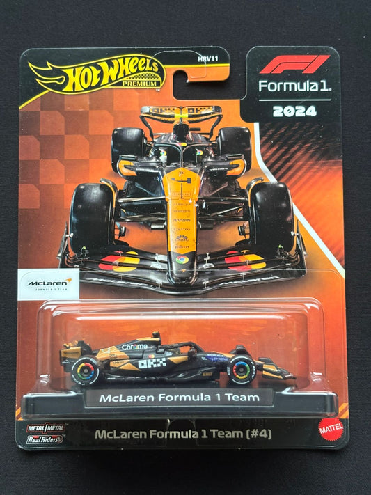 HOTWHEELS PREMIUM- FORMULA 1- McLAREN FORMULA 1 TEAM [#4] (Imported)