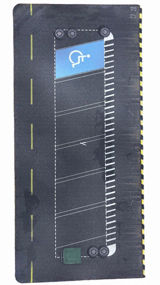 DROP-OFF ZONE- PARKING MAT (60cm x 30cm )  Suitable for Hotwheels ( scale 1:64)