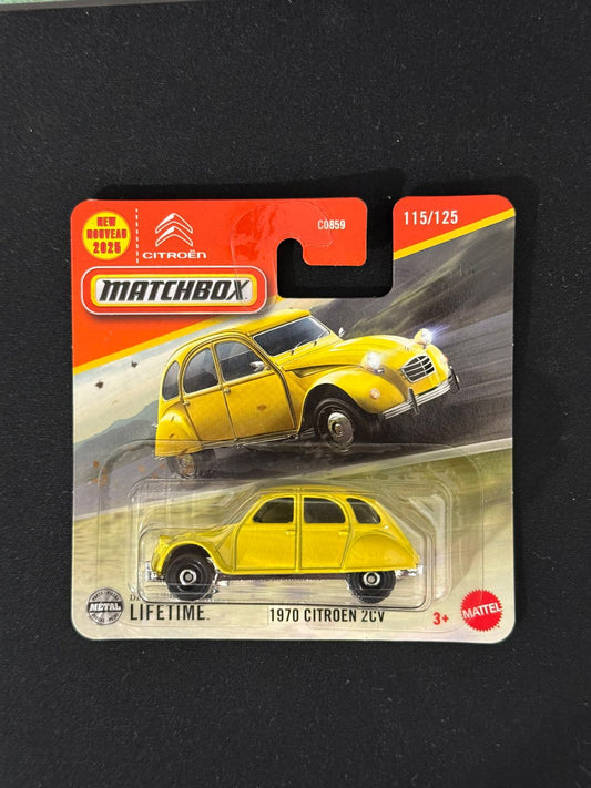 MATCHBOX- IMPORTED SHORT CARD- 1970 CITROËN 2CV