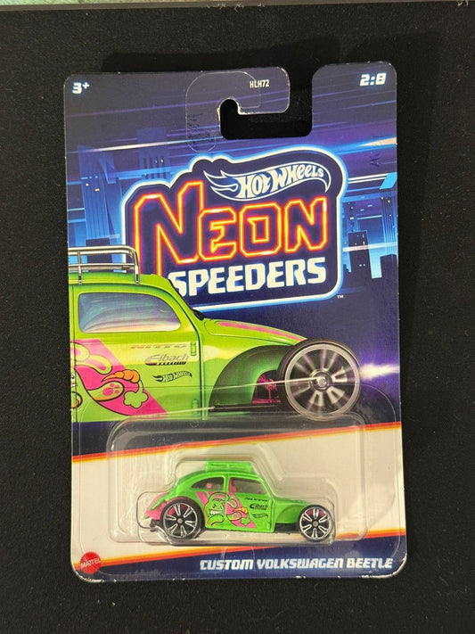 HOTWHEELS- NEON SPEEDERS- CUSTOM VOLKSWAGEN BEETLE (Imported)