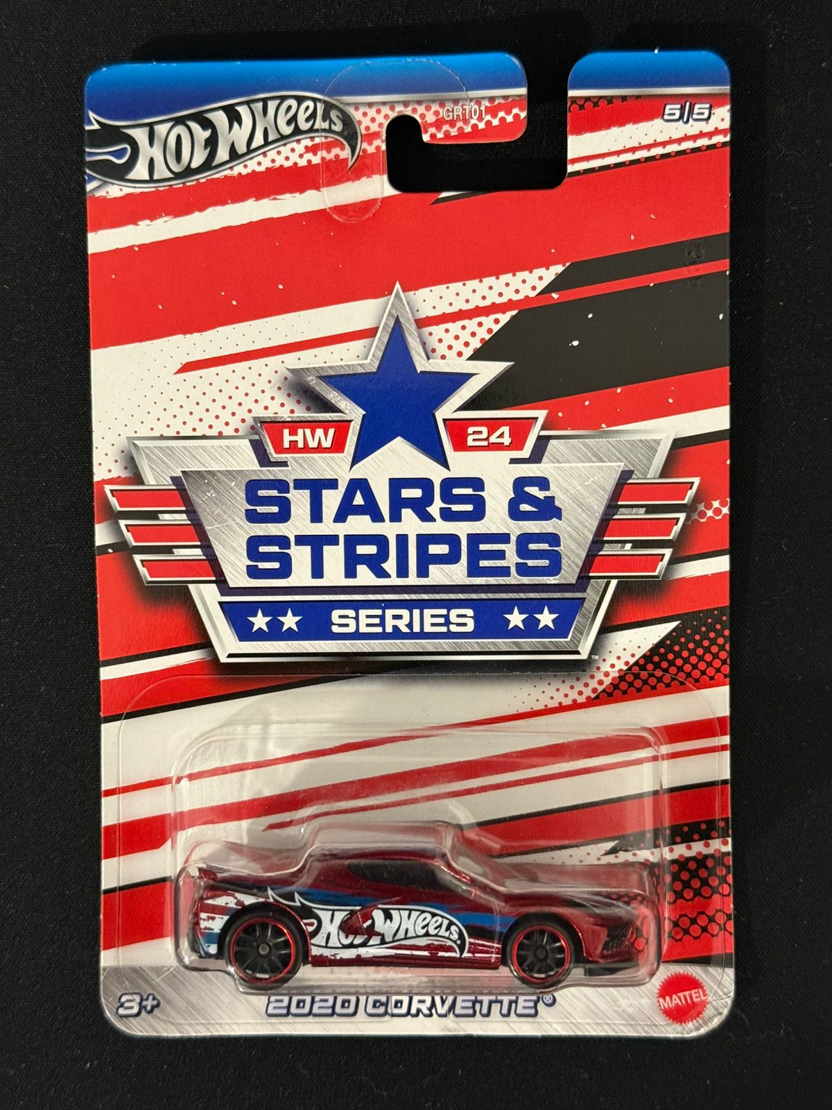 HOTWHEELS- STARS & STRIPLES SERIES- 2020 CORVETTE (Imported)