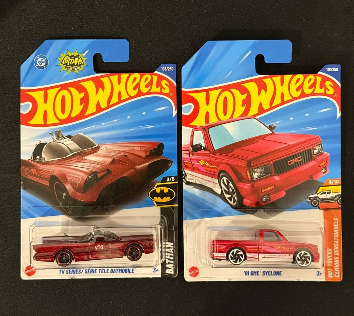 HOTWHEELS- BATMOBILE, '91 GMC SYCLONE