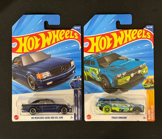 HOTWHEELS- '89 MERCEDES-BENZ 560 SEC AMG, TRACK DWAGON