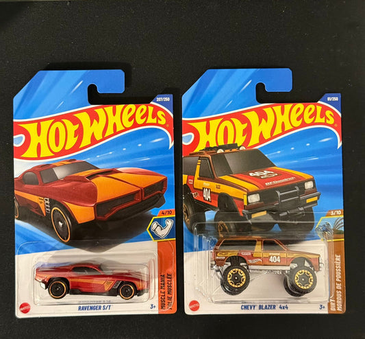 HOTWHEELS- RAVENGER S/T, CHEVY BLAZER 4*4