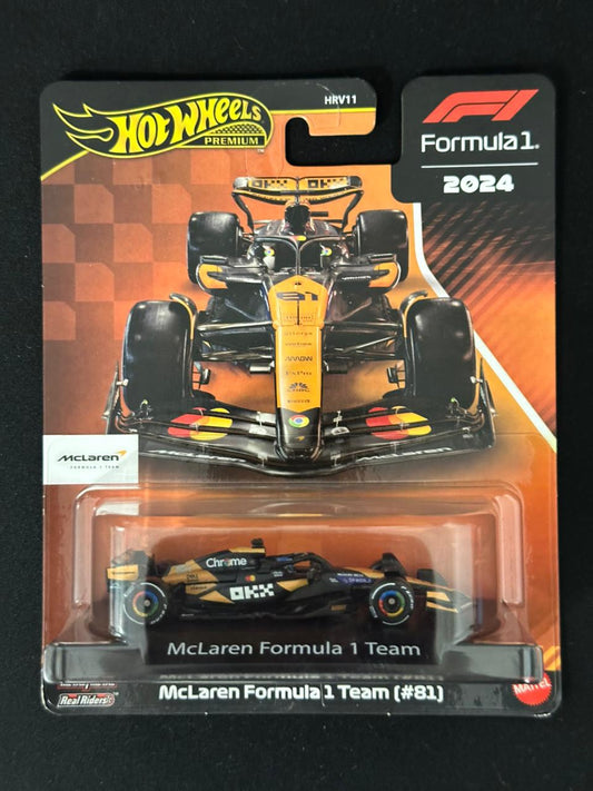 HOTWHEELS PREMIUM- F1- McLAREN FORMULA 1 TEAM [#81]