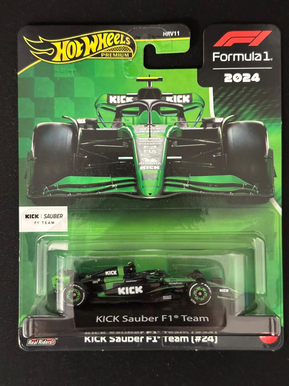 HOTWHEELS PREMIUM- KICK SAUBER F1 TEAM [#24]