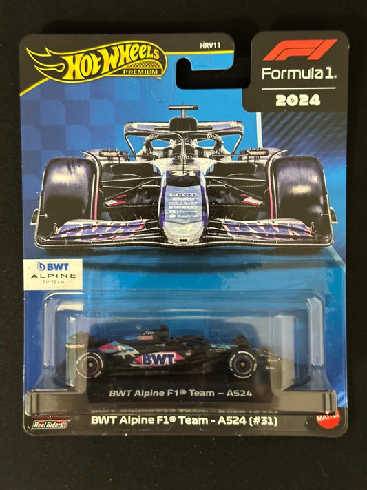 HOTWHEELS PREMIUM- F1- BWT ALPINE F1 TEAM-A524 [#31]