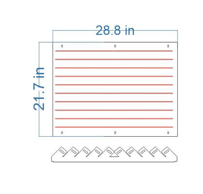100 Cross Display with Sliding Cover for 1:64 Scale Cars- LED