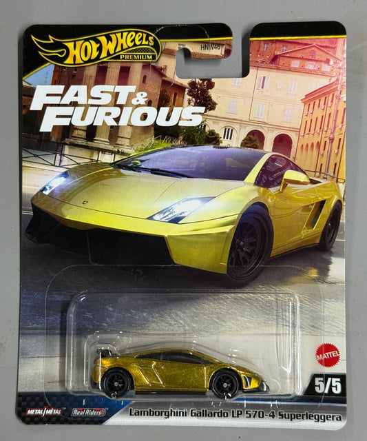 HOTWHEELS PREMIUM- FAST & FURIOUS- LAMBORGHINI GALLARDO LP 570 (Imported)