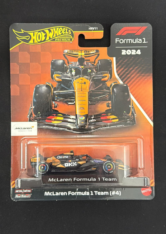 HOTWHEELS PREMIUM- F1- McLaren Formula 1 Team [#4] (Imported)