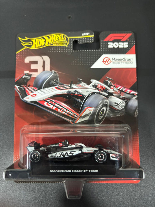 HOTWHEELS PREMIUM- F1 2025- MoneyGram Haas F1 Team