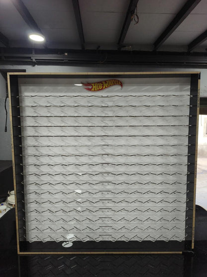200 Cars Cross Display with Sliding Cover for 1:64 Scale Cars- LED