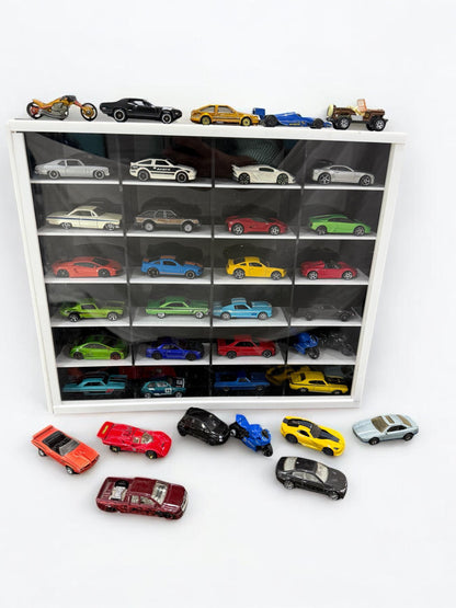 24 Compartments Hotwheels Organizer with cover 1/64