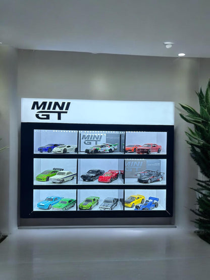 Mini GT 09 Compartments organizer with LED lights 1/64