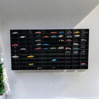 100 Compartments Hotwheels organizer Black 1:64 without cover