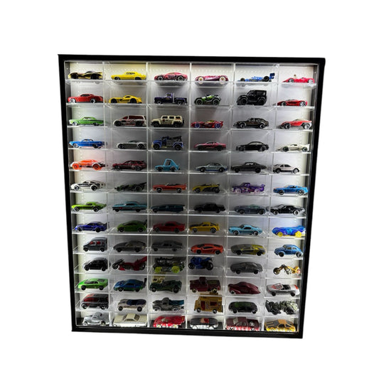 78 compartments Hotwheels organizer with Led Lights 1/64