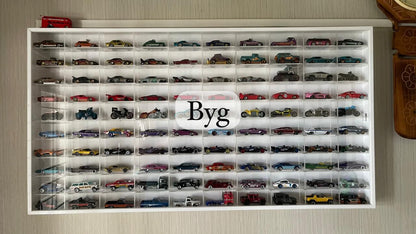 100 compartments Hotwheels organizer 1/64 with LED lights