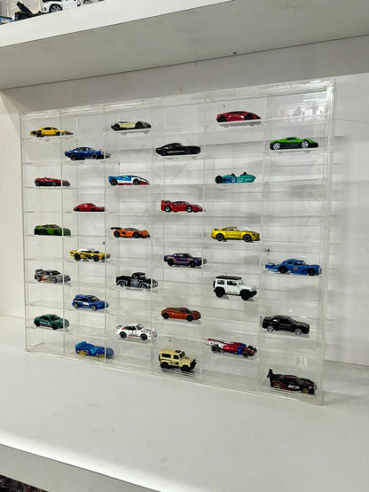 60 Compartments Display with Sliding Cover for 1:64 Scale Cars