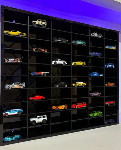 60 Compartments Display with Sliding Cover for 1:64 Scale Cars