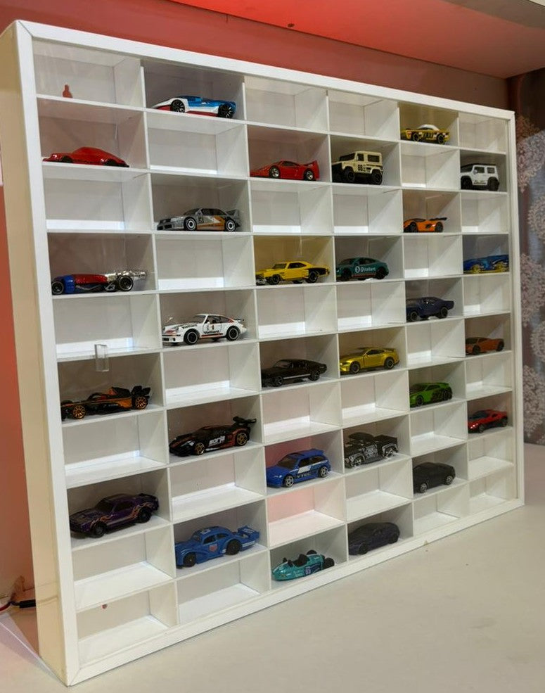 60 Compartments Display with Sliding Cover for 1:64 Scale Cars