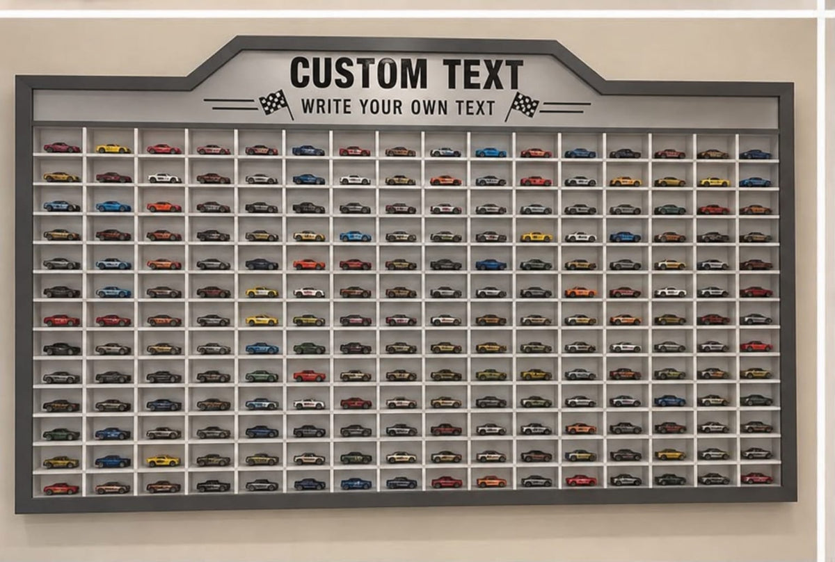 225 Compartments Customizable Display with Sliding Cover for 1:64 Scale Cars