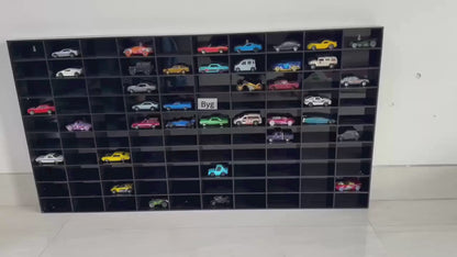 100 Compartments Hotwheels organizer Black 1:64 without cover