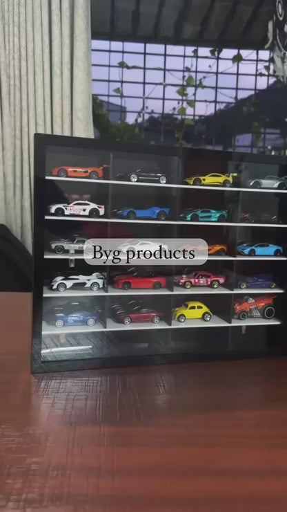 24 Compartments Hotwheels Organizer with cover 1/64