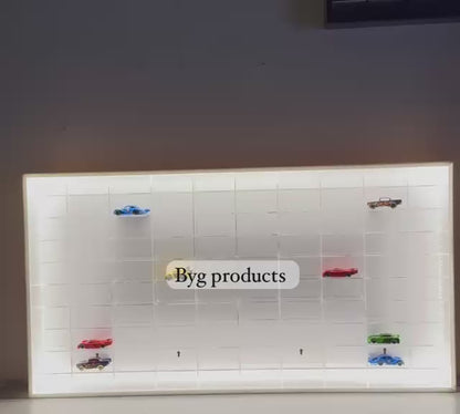 100 compartments Hotwheels organizer 1/64 with LED lights