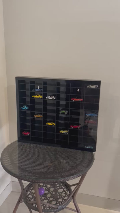 60 Compartments Hotwheels organizer Black