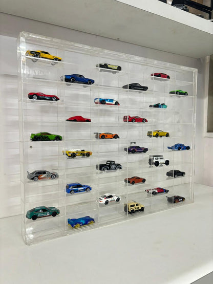 60 Compartments Display with Sliding Cover for 1:64 Scale Cars
